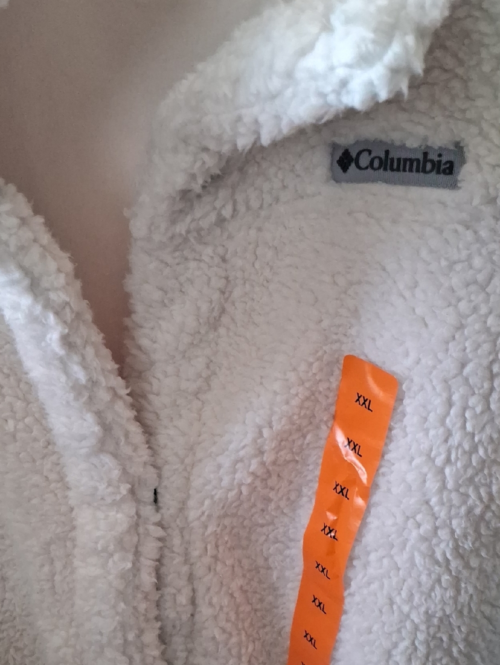 Columbia Off-White Sherpa Zip Jacket🎉🎉🎉🎉🎉🎉